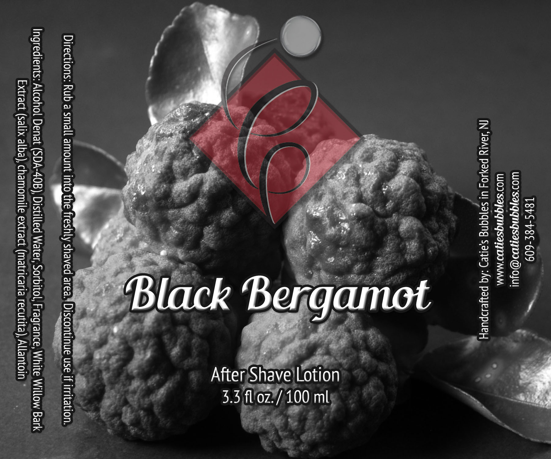 Black Bergamot After Shave Lotion